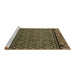 Sideview of Machine Washable Abstract Brown Modern Rug, wshabs4840brn