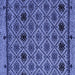 Square Abstract Blue Modern Rug, abs4841blu