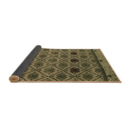 Sideview of Abstract Brown Modern Rug, abs4841brn