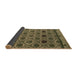 Sideview of Abstract Brown Modern Rug, abs4841brn