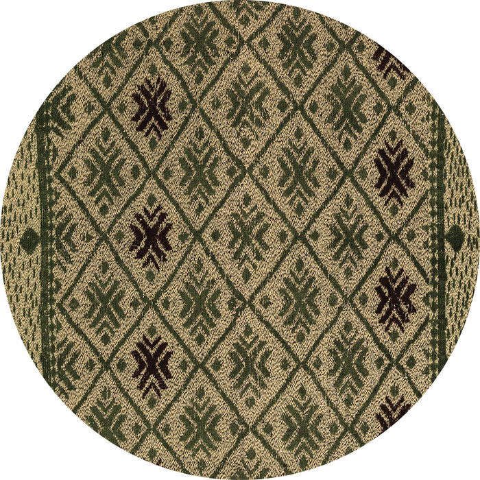 Round Machine Washable Abstract Brown Modern Rug, wshabs4841brn