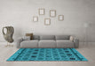 Machine Washable Abstract Light Blue Modern Rug in a Living Room, wshabs4841lblu