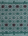 Machine Washable Abstract Deep Teal Green Rug, wshabs4841