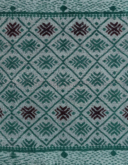 Abstract Deep Teal Green Modern Rug, abs4841