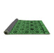 Sideview of Abstract Emerald Green Modern Rug, abs4841emgrn