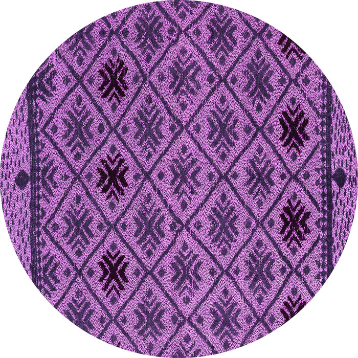 Round Abstract Pink Modern Rug, abs4841pnk
