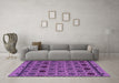 Machine Washable Abstract Pink Modern Rug in a Living Room, wshabs4841pnk