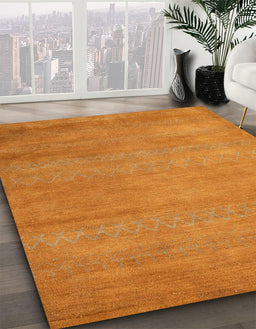 Abstract Orange Red Modern Rug in Family Room, abs4842