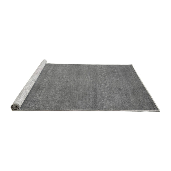 Sideview of Machine Washable Abstract Gray Modern Rug, wshabs4842gry