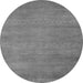 Round Machine Washable Abstract Gray Modern Rug, wshabs4842gry