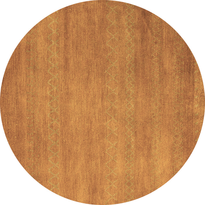 Round Machine Washable Abstract Brown Modern Rug, wshabs4842brn