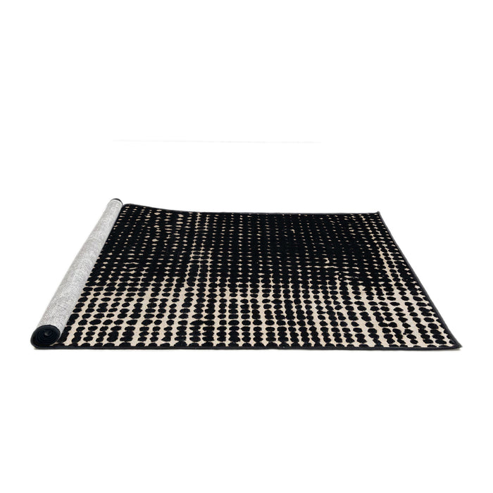 Sideview of Machine Washable Abstract Sandstone Brown Rug, wshabs4843