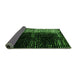 Sideview of Abstract Green Modern Rug, abs4843grn