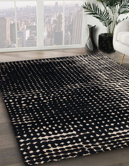 Abstract Sandstone Brown Modern Rug in Family Room, abs4843