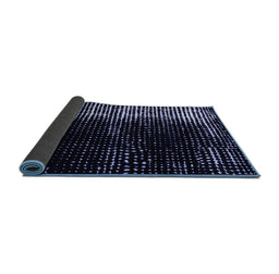 Sideview of Abstract Blue Modern Rug, abs4843blu
