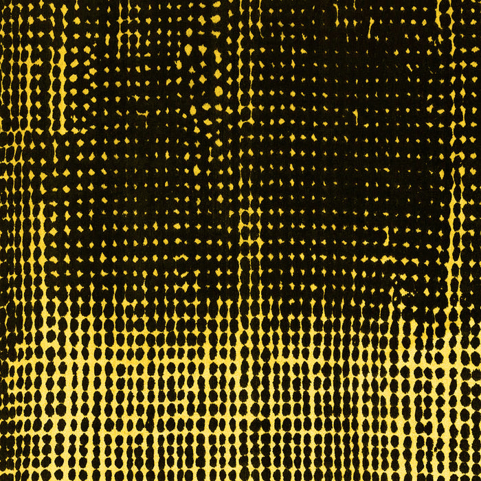 Square Abstract Yellow Modern Rug, abs4843yw