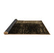 Sideview of Abstract Brown Modern Rug, abs4843brn