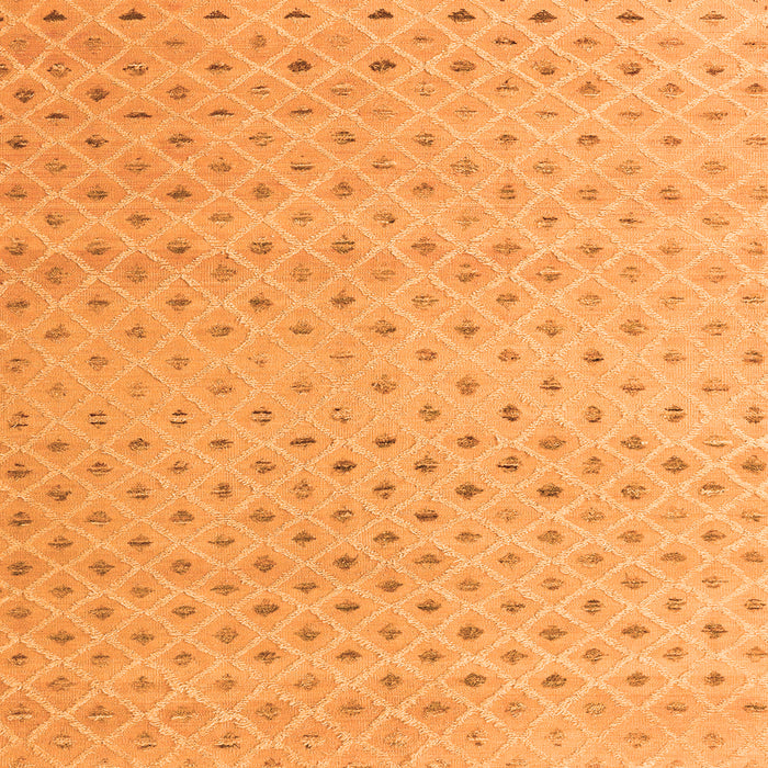 Square Solid Orange Modern Rug, abs4844org