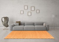 Machine Washable Solid Orange Modern Rug, wshabs4844org