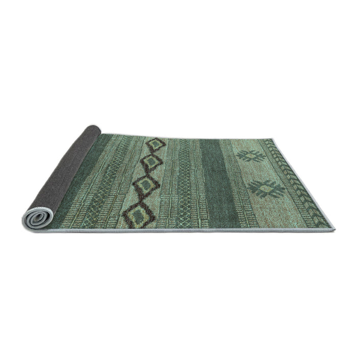 Sideview of Abstract Light Blue Modern Rug, abs4845lblu