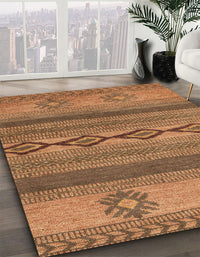 Abstract Orange Modern Rug, abs4845