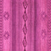 Square Abstract Pink Modern Rug, abs4845pnk