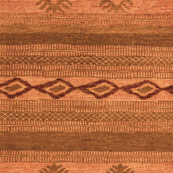 Machine Washable Abstract Orange Modern Area Rugs, wshabs4845org