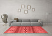 Modern Red Washable Rugs