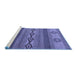 Sideview of Machine Washable Abstract Blue Modern Rug, wshabs4845blu