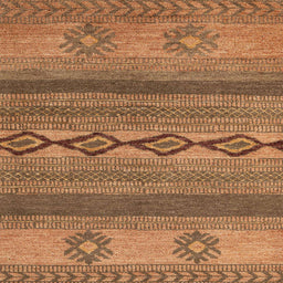 Square Abstract Orange Modern Rug, abs4845