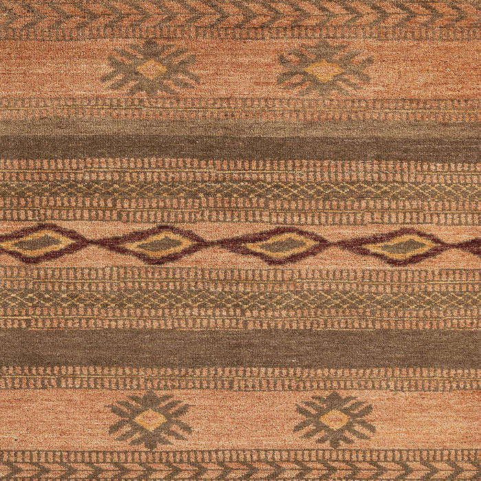 Square Abstract Orange Modern Rug, abs4845