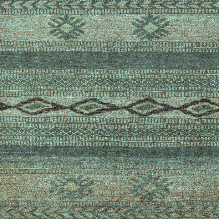 Square Abstract Light Blue Modern Rug, abs4845lblu