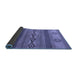 Sideview of Abstract Blue Modern Rug, abs4845blu