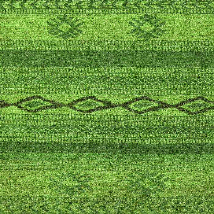 Square Abstract Green Modern Rug, abs4845grn
