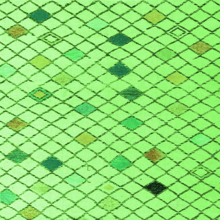 Square Solid Green Modern Rug, abs4846grn