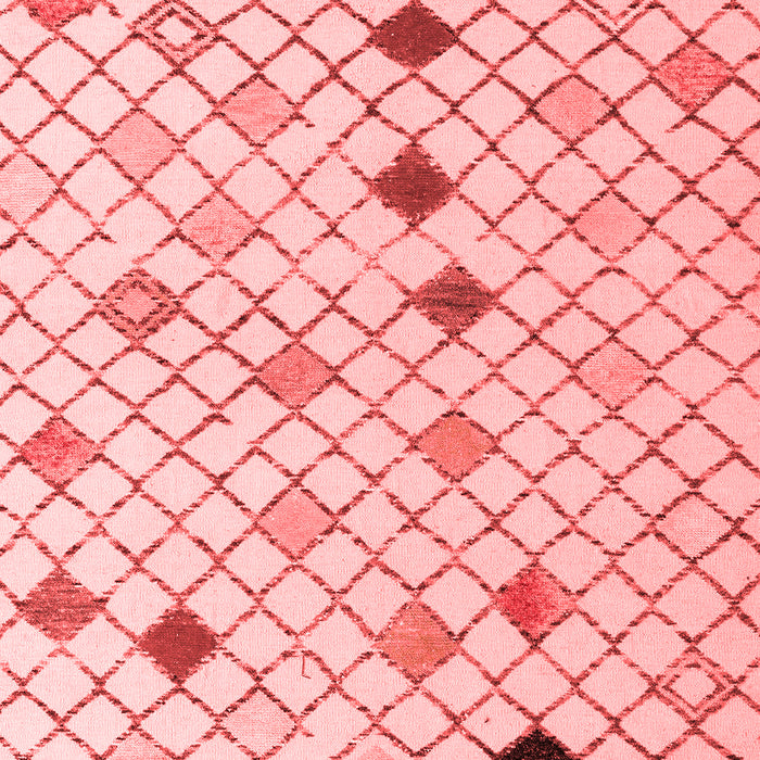 Machine Washable Solid Red Modern Rug, wshabs4846red