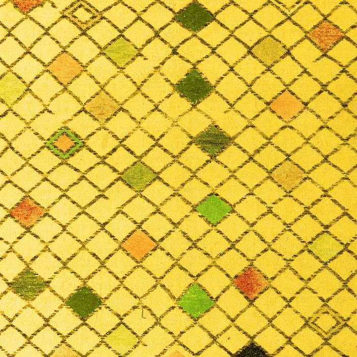 Solid Yellow Modern Rug, abs4846yw