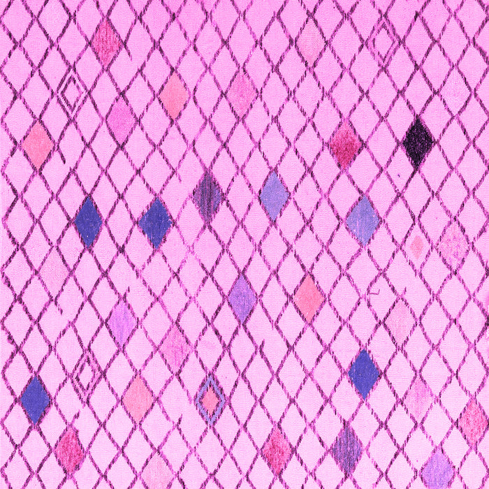 Square Solid Pink Modern Rug, abs4846pnk