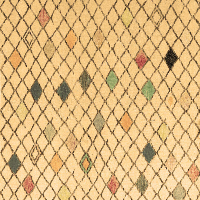 Square Solid Brown Modern Rug, abs4846brn