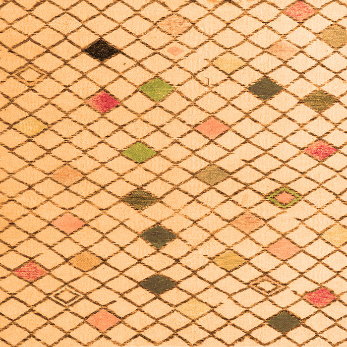 Square Solid Orange Modern Rug, abs4846org