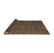 Sideview of Abstract Orange Brown Modern Rug, abs4847