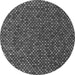 Round Machine Washable Abstract Gray Modern Rug, wshabs4847gry