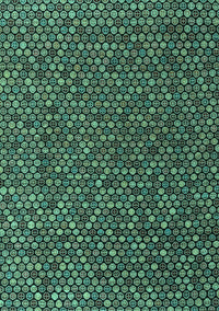 Abstract Turquoise Modern Rug, abs4847turq