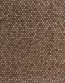 Abstract Orange Brown Modern Rug, abs4847