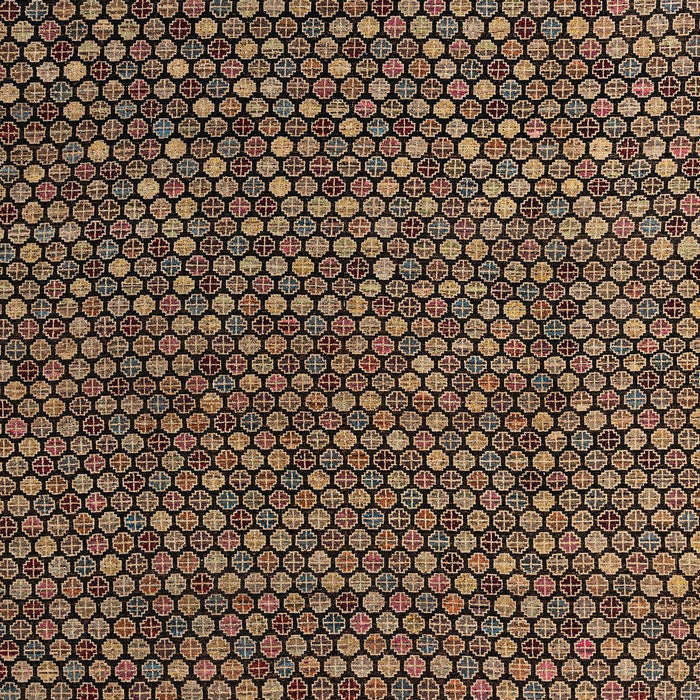 Abstract Orange Brown Modern Rug, abs4847