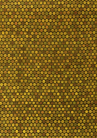 Abstract Yellow Modern Rug, abs4847yw