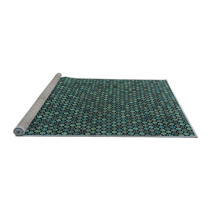 Sideview of Machine Washable Abstract Light Blue Modern Rug, wshabs4847lblu