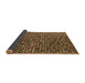 Sideview of Abstract Brown Modern Rug, abs4848brn