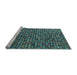 Sideview of Machine Washable Abstract Light Blue Modern Rug, wshabs4848lblu