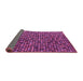 Sideview of Abstract Pink Modern Rug, abs4848pnk